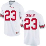 Men's Ohio State Buckeyes #23 Marcus Crowley White Nike NCAA College Football Jersey On Sale GGE7244XO